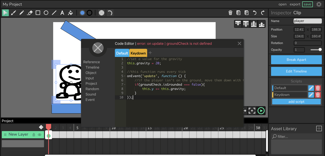 How do I make a game with code? - Help - The Wick Editor Forums